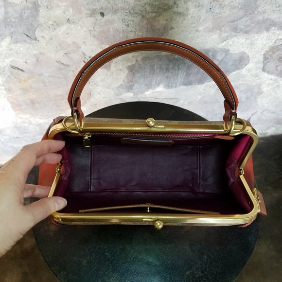 Coach Frame Bag In Signature Canvas - Picture 7 of 12